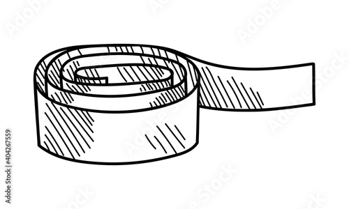 ISOLATED MEDICAL TOURNIQUET ON A WHITE BACKGROUND