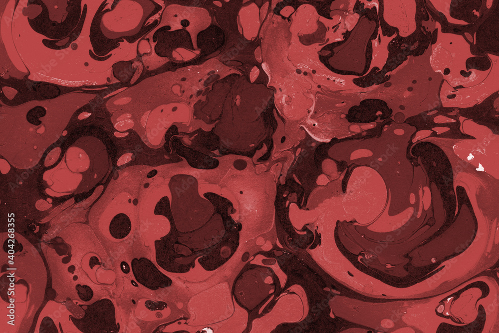 custom made wallpaper toronto digitalRed marble ink texture on watercolor paper background. Marble stone image. Bath bomb effect. Psychedelic biomorphic art.