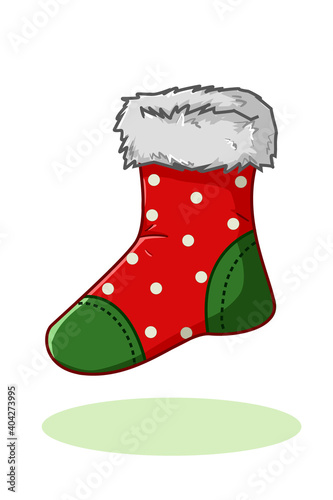 A Christmas stocking illustration