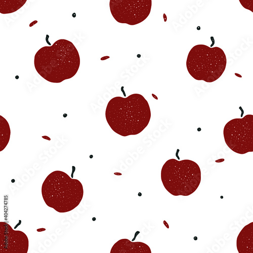 Red Apples Vintage Pattern