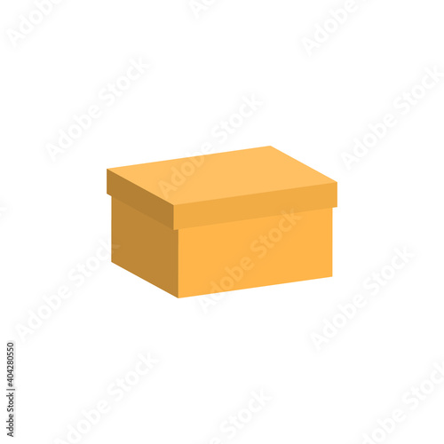 Cardboard box icon. Vector illustration.