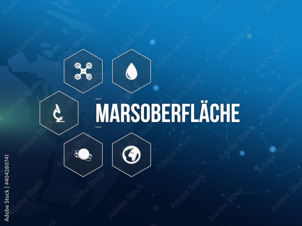 Fototapeta premium Marsoberfl�che