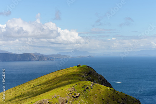 View from the mountain on Achill Island, County Mayo on the west coast of the Republic of Ireland 