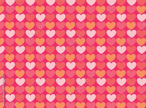 seamless pattern with pink hearts pink background. design for valentine's day or invitation cards. vector illustration.