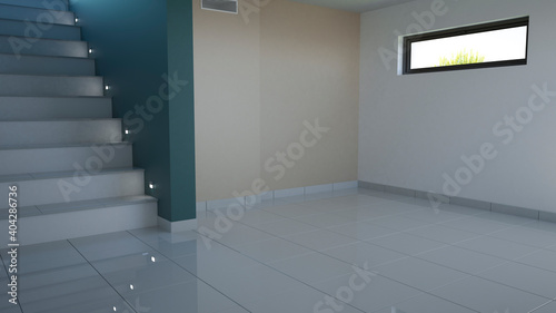 Empty boiler room, 3d illustration