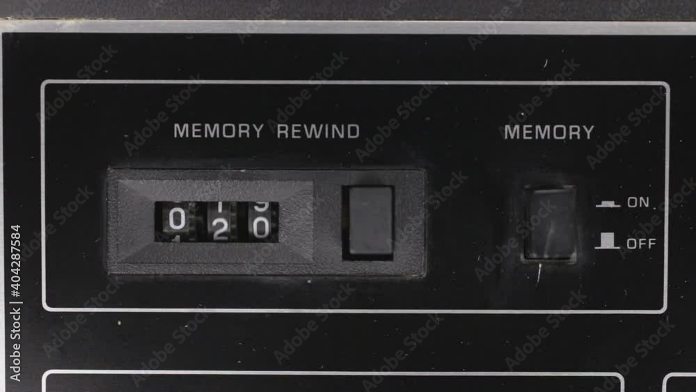 Old mechanical cassette recorder counter. Countdown from zero to thirty nine. Retro technology. Old mechanical cassette recorder counter. Countdown from zero to thirty nine. Retro technology.