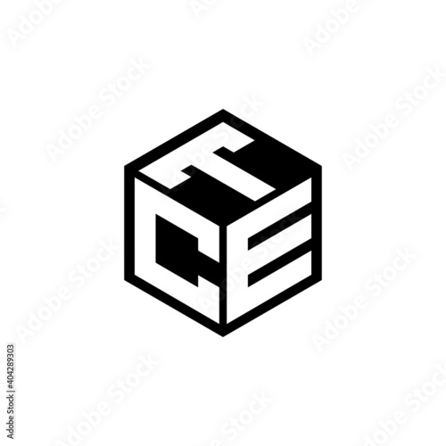 CET letter logo design with white background in illustrator, cube logo, vector logo, modern alphabet font overlap style. calligraphy designs for logo, Poster, Invitation, etc.	