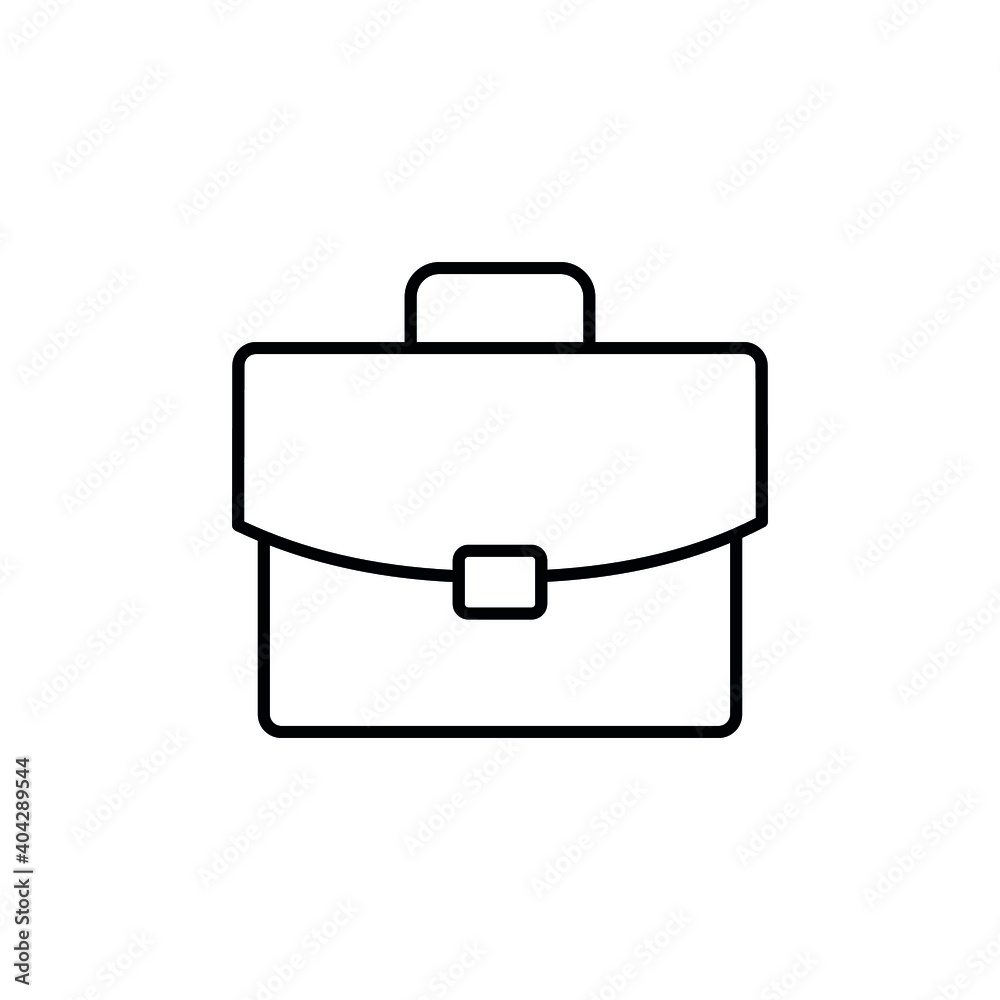 Suitcase icon set. Briefcase vector icon. Business bag icon symbol. Suitcase icon set. Briefcase vector icon. Business bag icon symbol.
