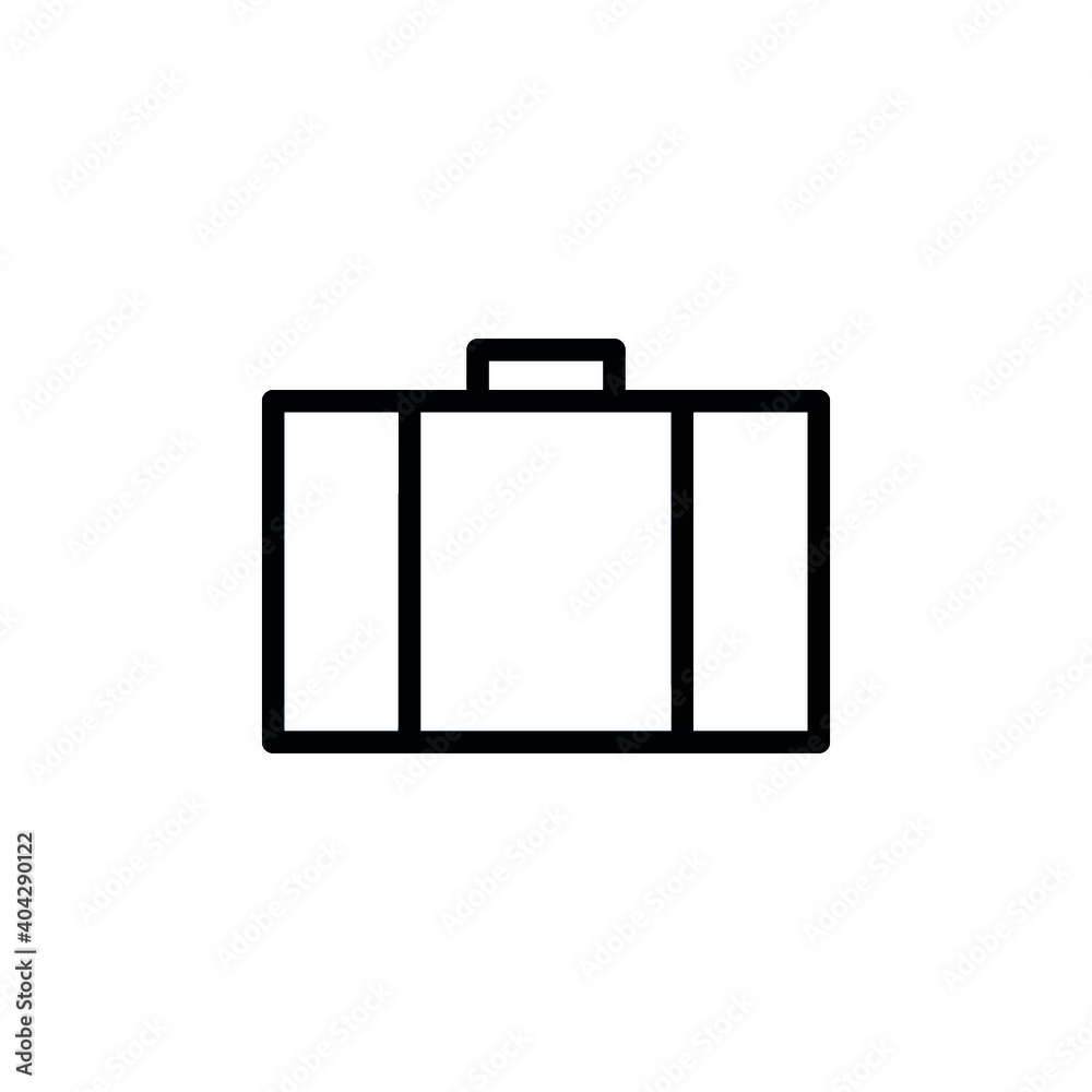 Suitcase icon set. Briefcase vector icon. Business bag icon symbol. Suitcase icon set. Briefcase vector icon. Business bag icon symbol.