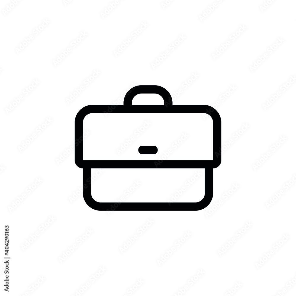 Suitcase icon set. Briefcase vector icon. Business bag icon symbol. Suitcase icon set. Briefcase vector icon. Business bag icon symbol.