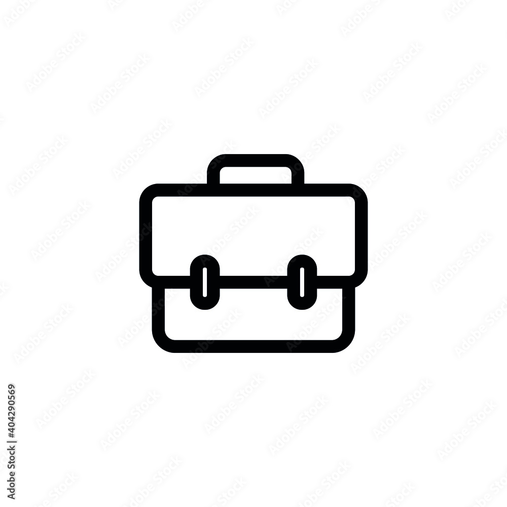 Suitcase icon set. Briefcase vector icon. Business bag icon symbol. Suitcase icon set. Briefcase vector icon. Business bag icon symbol.