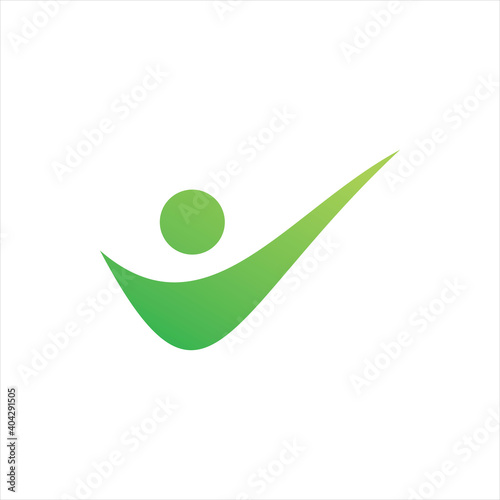 green active people logo design