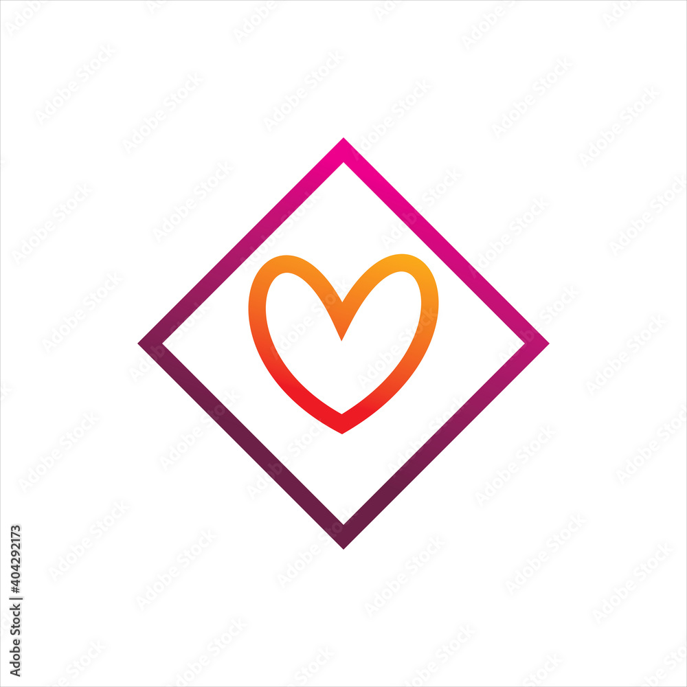 love line diamond logo design