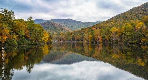 Georgia fall colors reflected in water © Michael