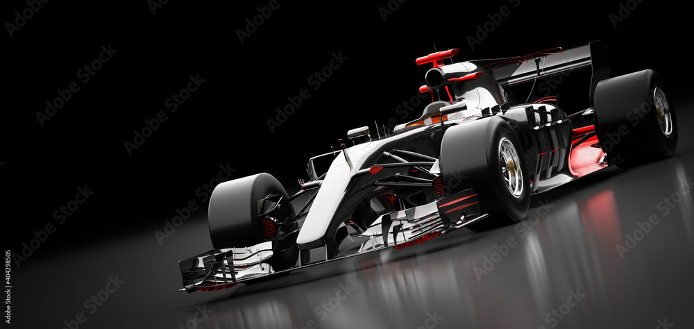 Fast F1 car. Formula one racing sportscar.