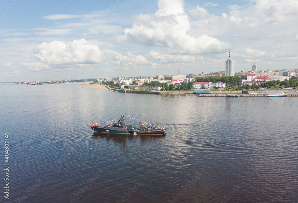 July, 2020 - Arkhangelsk. Small anti-submarine ship 