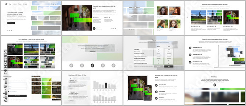Vector templates for website design, presentations, portfolio. Templates for presentation slides, flyer, leaflet, brochure cover. Corporate business identity style for any purposes. Business template.