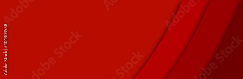 Red geometric layers for modern banner