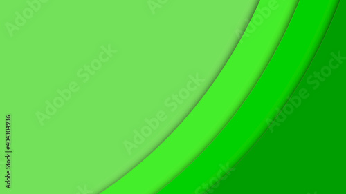 Abstract beautiful green layers background