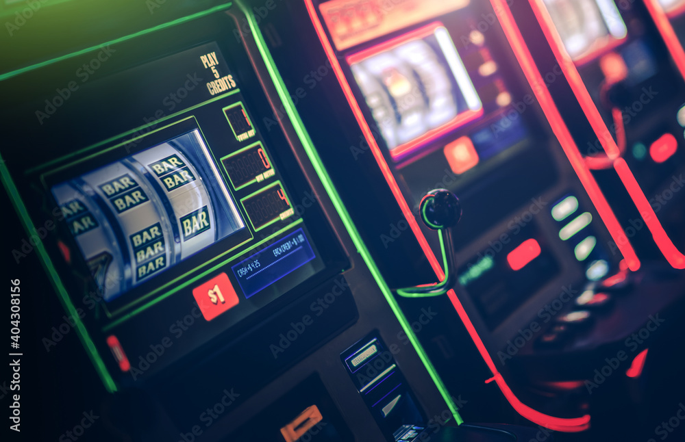 Gambling Slot Machine in the Casino