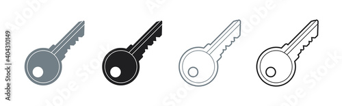 Set mit verschiedenen Hausschlüssel Icons