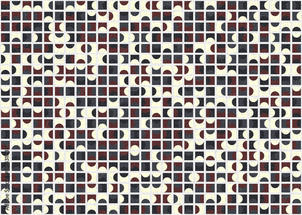 Fototapeta premium Abstract Geometric Pattern generative computational art illustration