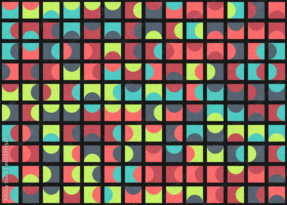 Abstract Geometric Pattern generative computational art illustration