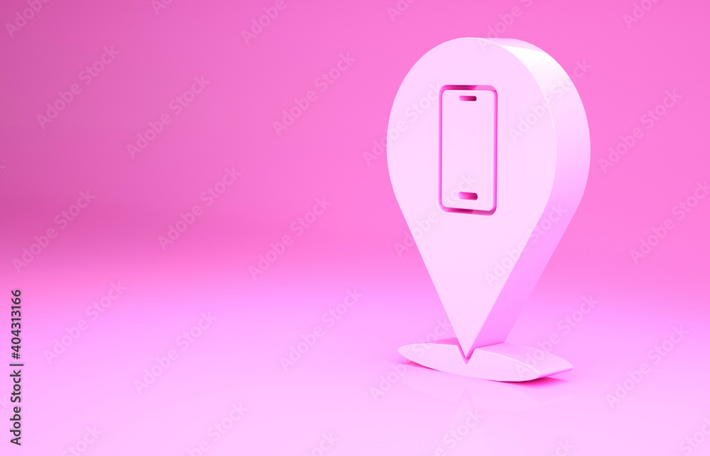Pink Phone repair service icon isolated on pink background. Adjusting, service, setting, maintenance, repair, fixing. Minimalism concept. 3d illustration 3D render. Pink Phone repair service icon isolated on pink background. Adjusting, service, setting, maintenance, repair, fixing. Minimalism concept. 3d illustration 3D render.