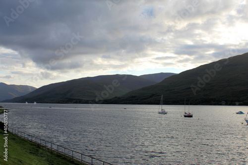 A view of the Seafront at Fort William in Scotland