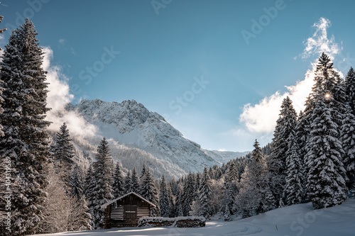 Winterliche Allgäuer Alpen - Berge im Allgäu - Sonnenaufgang und -untergang