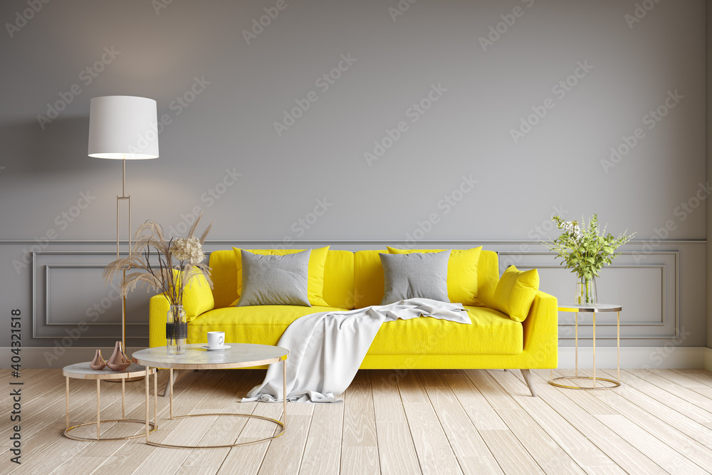 Yellow color sofa set online