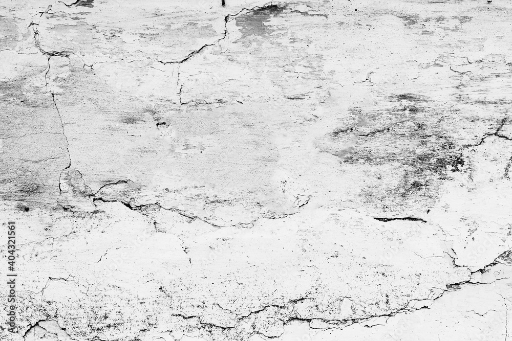 Obraz premium Texture of a concrete wall with cracks and scratches which can be used as a background