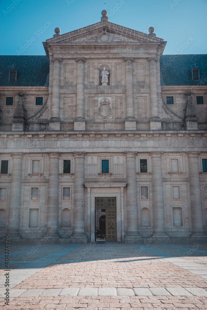 Fotografia en el inmenso castillo, en San Lorenzo del Escorial