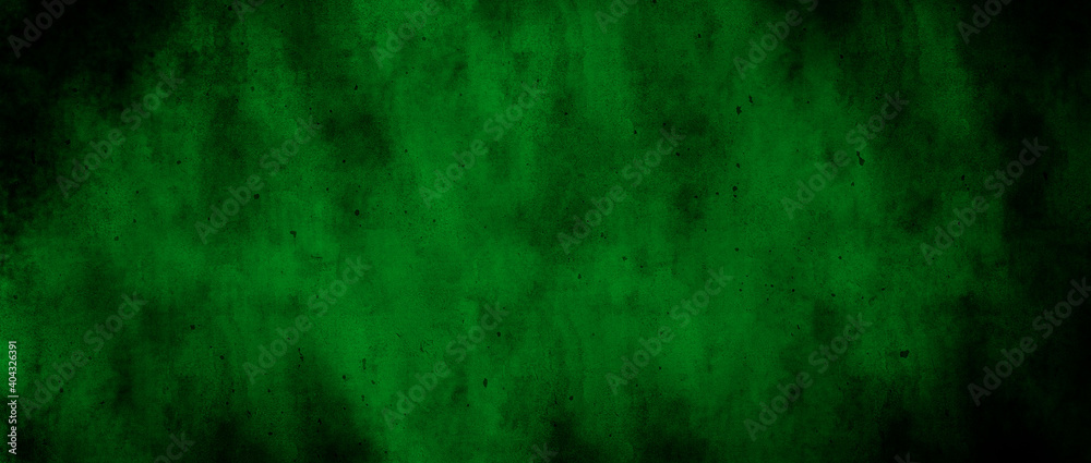 Witch Green Smoke Grunge Watercolour Texture Banner Background