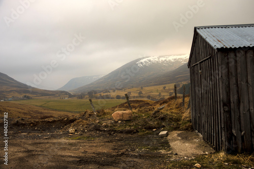Fotomurale Scottish rural landscape