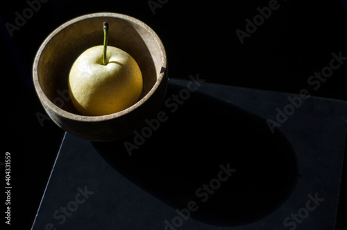 apple in a glass