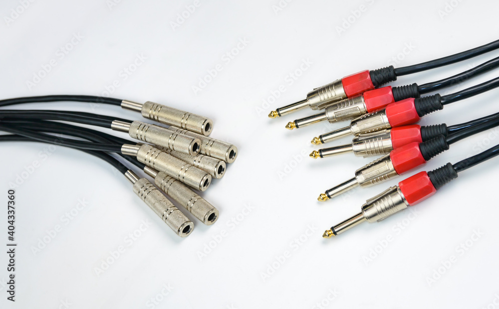 Jack. Plug. Sound jack. Adapter for connecting a headset to a sound card Jack. Plug. Sound jack. Adapter for connecting a headset to a sound card