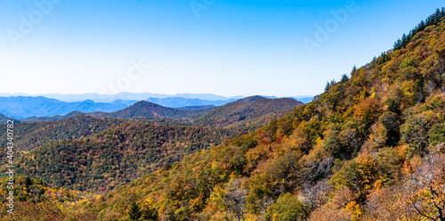 Autumn in the Appalachian Mountains Viewed Along the Blue Ridge Parkway