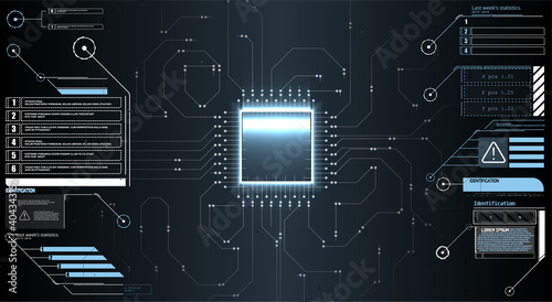 Interface elements HUD, UI, GUI. Vector Callout Titles set Callouts titles in HUD style. Futuristic callout bar labels, information call box bars and modern digital info boxes layout templates.