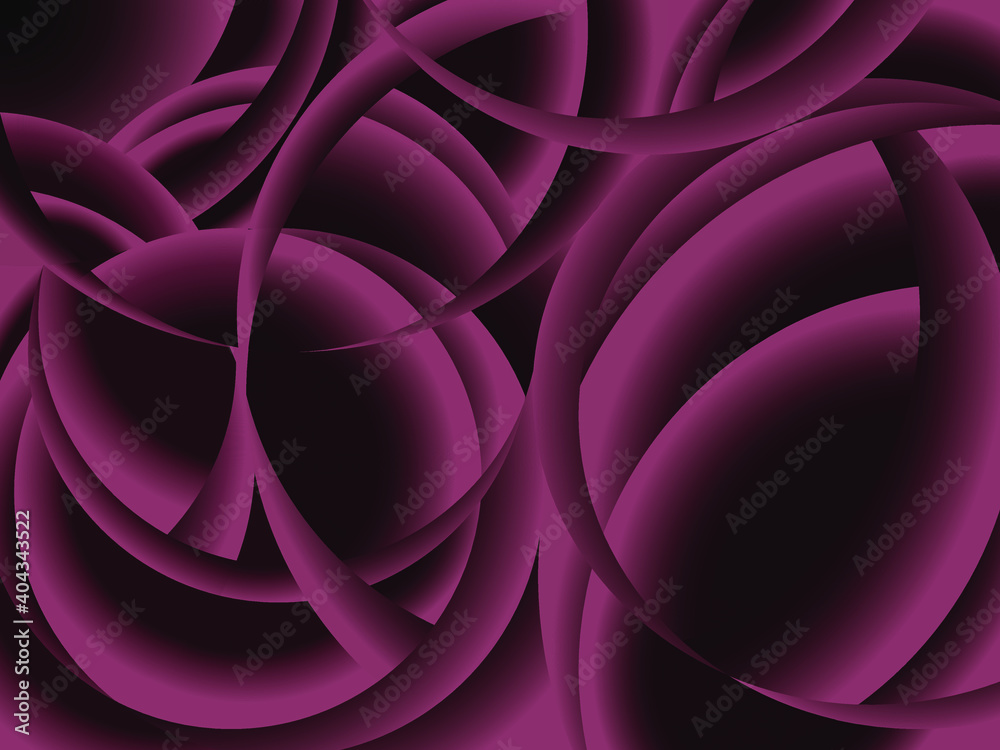Fototapeta premium abstract vector pattern in the form of volumetric and smoothly rounded lines in a maroon shade