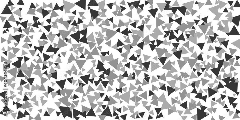 Dark Silver, Gray vector cover in polygonal style. Modern abstract illustration with colorful triangles. Pattern for commercials.