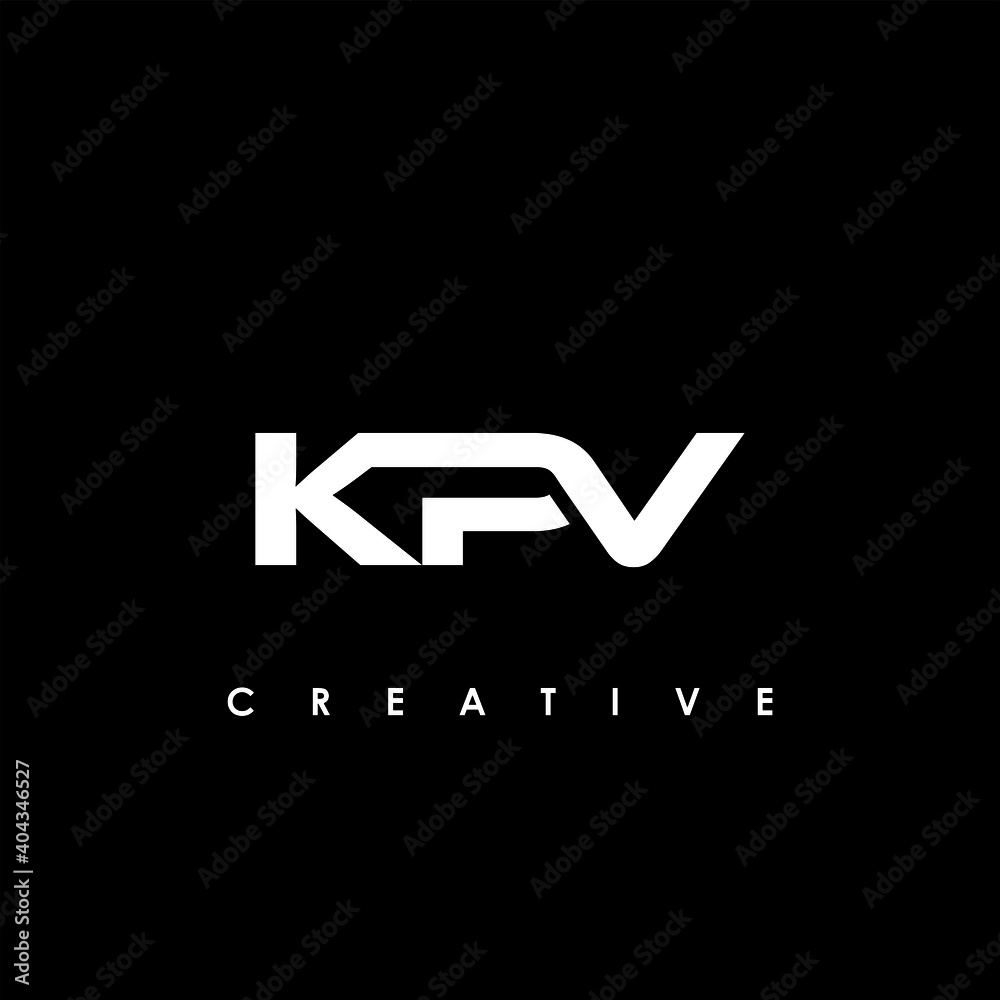 KPV Letter Initial Logo Design Template Vector Illustration