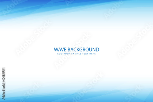Abstract business background banner beautiful blue wave, for banners, presentation designs and flyers