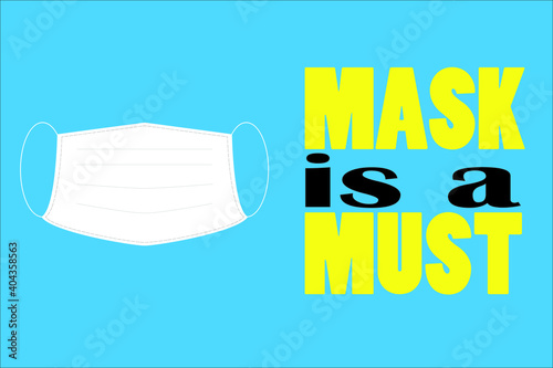 An illustration reminding public to wear mask during the pandemic
