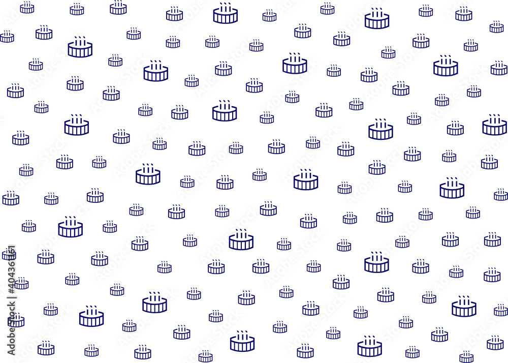Tart pattern with various sizes isolated on a white background Tart pattern with various sizes isolated on a white background