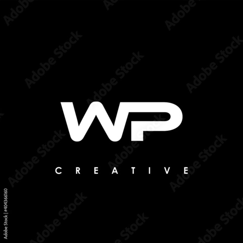 WP Letter Initial Logo Design Template Vector Illustration