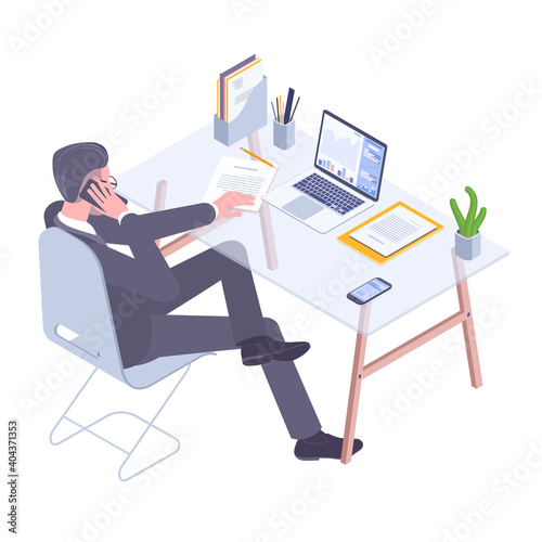 Young professional at work