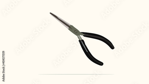 illustration of rubber grip taper pliers