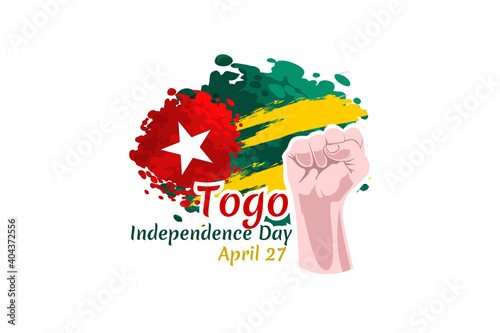 April 27, Independence day of Togo Vector Illustration. Suitable for greeting card, poster and banner. 