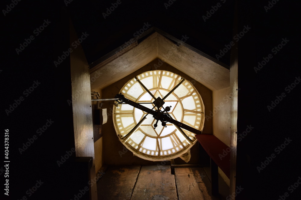 clock in the church